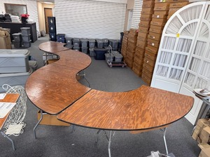 4x Half Moon Tables