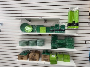 Disposable Party Dinnerware (GREEN)