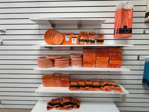 Disposable Party Dinnerware (ORANGE)