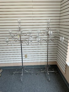 Candle Cluster Teardrop Pair