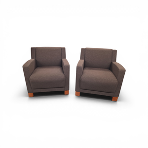 2 Brown Guest Chairs