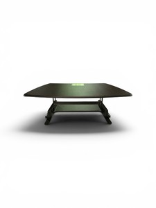 Varidesk monitor stand riser designed to reduce neck strain