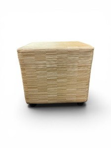 Ottoman Footstool in a natural finish