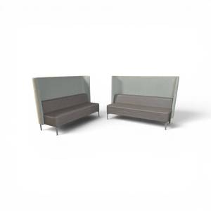Set of Two Bench Seats H51xL75XW27