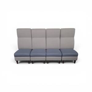 4 Piece Armless Modular Loveseat Sofa