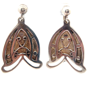 Vintage Ornate Clip-On Dangle Earrings VIDEO
