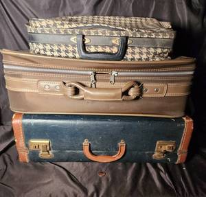 Vintage Suitcase Assortment (Lot of 3)