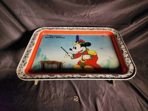 Vintage Walt Disney Mickey Mouse Folding TV Tray Table