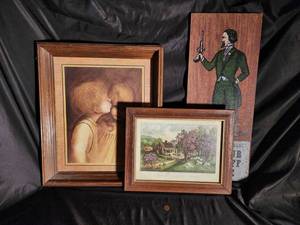 Margaret Kane Print, American Homestead Spring & Host Plaque Framed Wall Art (Lot of 3)