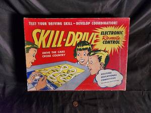 Vintage Skill-Drive Electronic Remote Control Driving Game Set