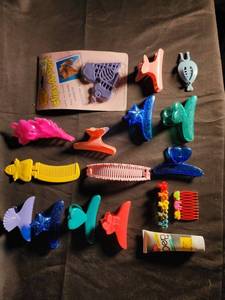 Vintage Clips-A-Part Hair Accessories & Dep Styling Gel (Lot of 15)