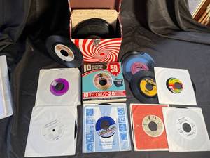 Vintage Vinyl Record Assortment with Original Sleeves