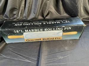 18 Marble Rolling Pin with Wooden Handles