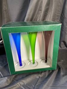 Colorful Art Glass Bud Vases (Lot of 6)