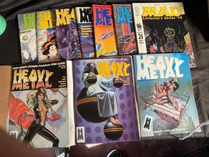 Heavy Metal & MAD Magazine Assortment (Lot of 10)