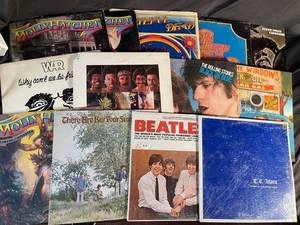 Classic Rock Vinyl Record Album Lot of 10 - Molly Hatchet, War, Beatles & More