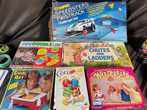 Stomper Speedsters Twistrack Challenger Set & Classic Games (Lot of 6)