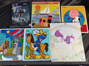E.T., Peanuts & My Little Pony Puzzle Lot of 5