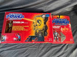 Captain Power Power On Energizer & Major Hawk Masterson Figure (Lot of 2)