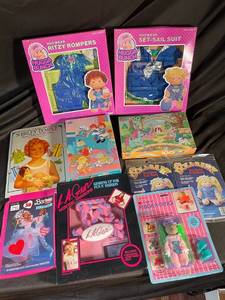 Mixed Lot Vintage Doll Clothes, Paper Dolls & Accessories