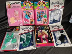 Vintage Barbie, Disney & DreamGlow Doll Fashions (Lot of 8)