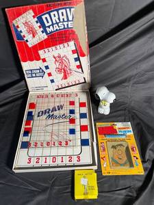 Vintage Mixed Lot of 4 - Draw Master, Flintstone Wonder Whiskers, Walk Meter & Snoopy