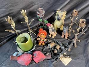 Mixed Decorative Figurines & Candle Holders (Lot of 10)