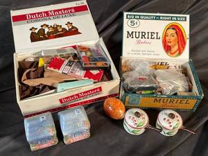 Mixed Sewing Notions in Dutch Masters & Muriel Boxes (Mixed Lot)