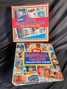 Topps Baseball Cards Collecting Kit & Album with Assorted Cards