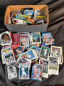 Mixed Baseball Card Assortment in Box