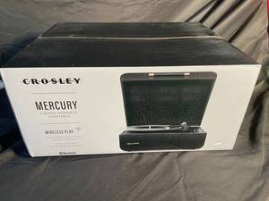 Crosley Mercury 3-Speed Portable Turntable with Bluetooth Wireless Play