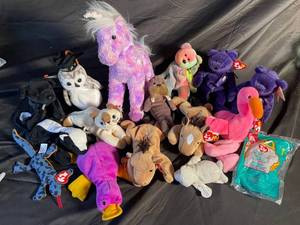 Ty Beanie Babies Plush Assortment (Lot of 15)