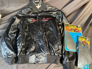 Corvette Satin Jacket & Stainless Steel Splash Guards (Lot of 2)