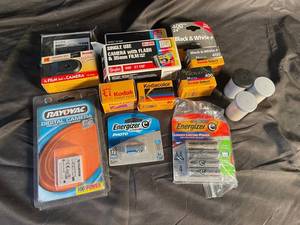 Kodak, Energizer & Rayovac Camera Film and Batteries Mixed Lot