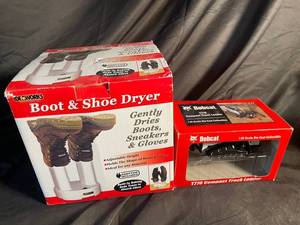 Airworks Boot & Shoe Dryer and Bobcat T770 Die Cast Collectible (Lot of 2)