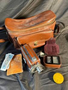 Kodak Vintage Movie Camera with Leather Case & Filters