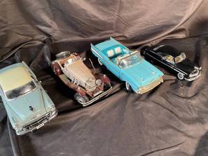 Mixed Lot of 4 Diecast Classic Cars