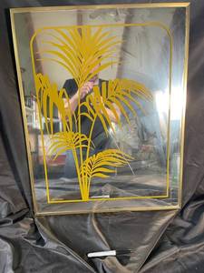 Gloria Eriksen Palm Mirror 1976 Illinois Moulding Co