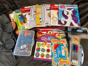 Coloring Books & Art Supplies Assortment (Lot of 12)