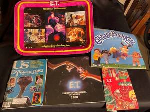 E.T. & Cabbage Patch Kids Memorabilia Lot of 5