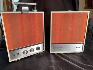Vintage RCA Mark 8 Stereo AC  Speakers (Lot of 2)