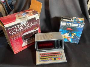 Sears Talking Computron & Tomytronic 3-D Planet Zeon