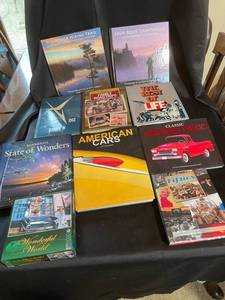 Assorted Hardcover Books on Travel, Cars & Nostalgia (Lot of 10)