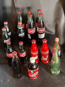 Coca-Cola Glass Bottle Assortment (Lot of 12)