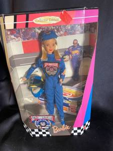 Barbie NASCAR 50th Anniversary Collector Edition Doll NIB