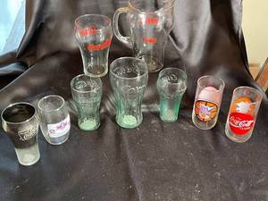 Coca-Cola & NCAA Commemorative Glass Lot of 8