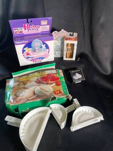 Barbie Keychains, Precious Places, Crystal Heart Box & Dough Press (Lot of 4)
