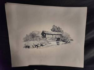 Signed Western Landscape Print Set