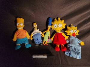 The Simpsons Plush Doll Set (Lot of 4)