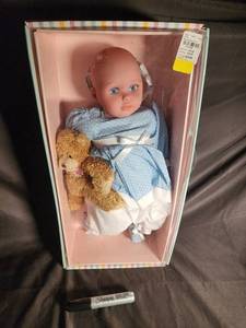 Molly P. Originals Baby Doll with Teddy Bear in Box